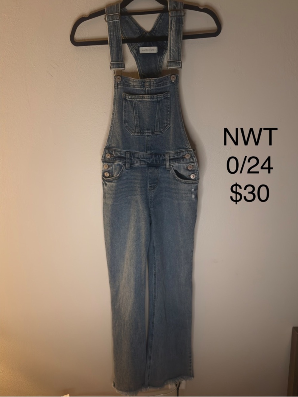 Women’s Light Blue Denim Overalls - Classic Fit
